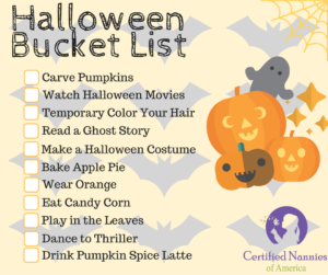 Image of a Halloween Bucket List